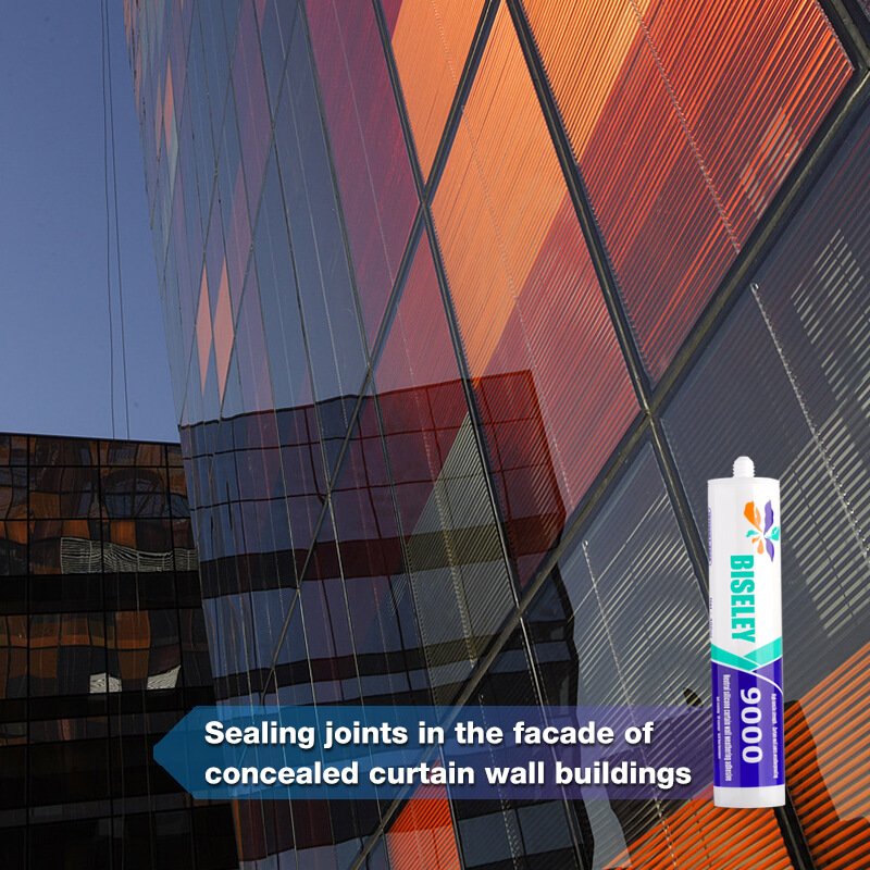 BISELEY-9000 Neutral Silicone Sealing Adhesive for Aluminum Hidden Frame Curtain Walls (5)