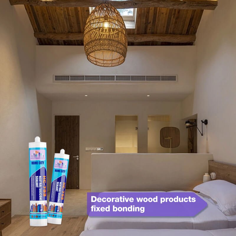 HC-793 Neutral Silicone Sealing Adhesive for Indoor Wood Installation With No Irritating Smell (4)