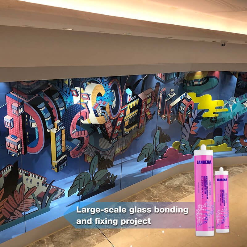 JBN-7900 Highly Transparent Acidic Silicone Sealant Suitable for Store Metal Wood Glass Window Partitions Quick-Setting Adhesive Sealing (5)