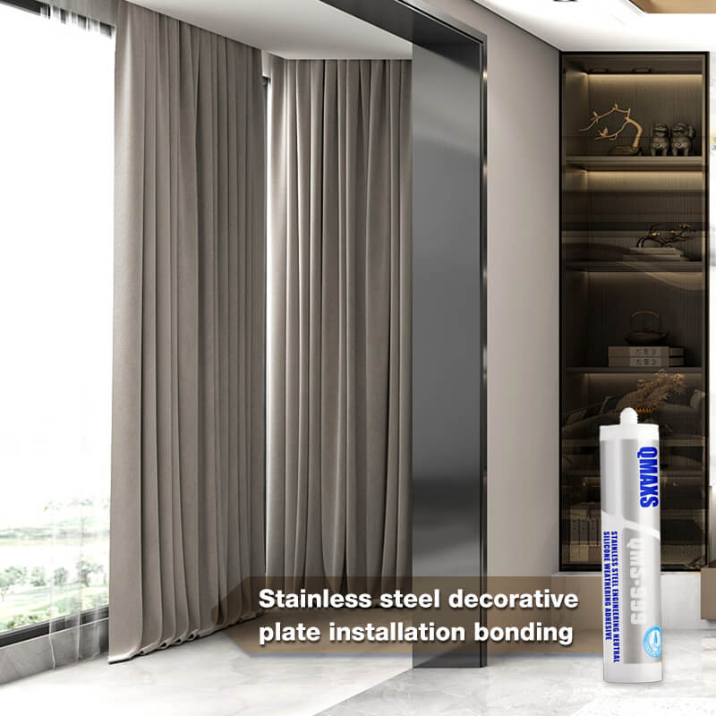 QMS-999 Large Metal Glass Aluminum Stainless Steel Sculpture Installation Adhesive (4)