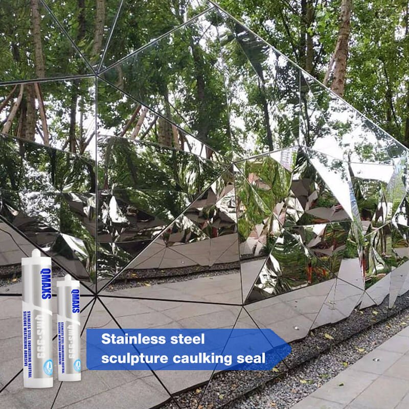 QMS-999 Large Metal Glass Aluminum Stainless Steel Sculpture Installation Adhesive (6)